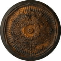 Ekena Millwork 21 od 2 P Luton plafonski medaljon, ručno obojena rđa