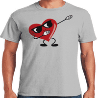 Grafički America Dan zaljubljenih Holiday Dabbing srce muške grafički T-Shirt