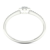 Imperial 1 5CT TDW dijamant 10kbijelo zlato Ovalni dijamantski Halo obećavajući prsten