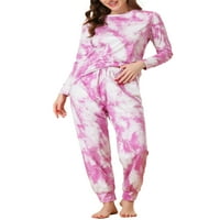 Unique Bargains ženska Božićna Noćna Odjeća sa pantalonama Loungewear pidžama Setovi za spavanje