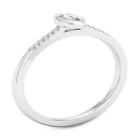 Imperial 1 5CT TDW Diamond 10k prsten obećanja od bijelog zlata