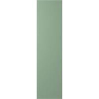 Ekena Millwork 14 W 37 H h Americraft Četvrta ploča Eksterijer Real Wood dva jednaka panel uokvirena ploča-n-letten kapke, staze zelene boje