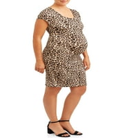 Trudnička ljubav Sadie haljina kratkih rukava sa Leopard printom