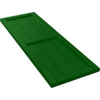 Ekena Millwork 1 8 W 79 H True Fit PVC, tri ploče uramljena ploča-n-batten kapke, viridian zelena