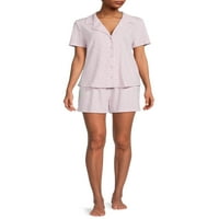Como Blu ženski komplet pidžama kratkih rukava i šorc, 2-dijelni