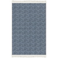 Ottomanson Mašinski perivi pamučni ravni tepih za ulaz, 2 '3', mornarsko pleteno tkanje