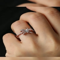 Imperial 1 6Ct TDW dijamant 10k prsten od ružičastog zlata