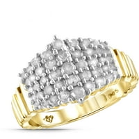 JewelersClub bijeli dijamant karatni prsten sa 14k zlatom preko srebra za žene i djevojke