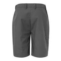 Hlače za muškarce Muške ljetne pamučne posteljine čvrste boje čipke u dolični kratke hlače muške hlače