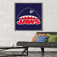 JAWS - minimalistički zidni poster, 22.375 34