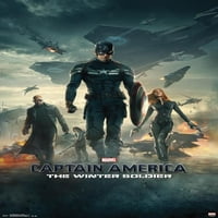 Marvel - Kapetan Amerika - zimski vojnik - jedan zidni poster sa drvenim magnetnim okvirom, 22.375 34