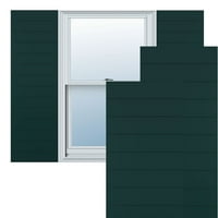 Ekena Millwork 12 W 71 H True Fit PVC horizontalni šlag modernog stila fiksne kapke, termalno zeleno