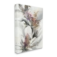Stupell Industries Sažetak cvjetni cvjetovi bijeli latici dizajn prirode slika Galerija umotano platno print