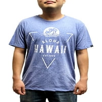 Island Crew Havaji mješavina Poli majica, 2XL, plava