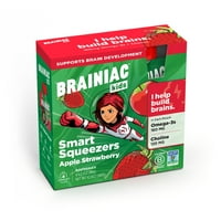 Brainiac deca Applesauce, jabuka jagoda, 3.2 oz, 4pk