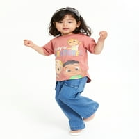 Kokomelonska majica za djevojčice sa kratkim rukavima, veličinama meseci-5t