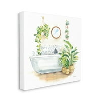 Stupell Industries spokojan enterijer kupatila sa zelenilom slika platneni zidni umjetnički dizajn Sue Schlabach, 24 24