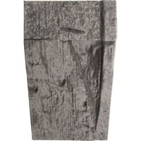 Ekena Millwork 6 H 6 D 48 W ručno tesani komplet kamina od Fau drveta sa Ashford Corbels, brušeni Bor