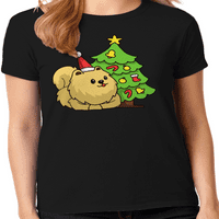 Grafička Amerika Svečani božićni praznici Psi životinjska Ženska kolekcija grafičkih majica