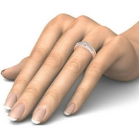 Carat T. W. Diamond 10kt Set Zaručničkog prstena od ružičastog zlata