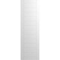 Ekena Millwork 15 W 32 H True Fit PVC horizontalna letvica uokvirena u modernom stilu fiksne kapke za montiranje,