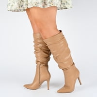 Kolekcija Journee Womens Sarie Tru Comfort Foam Extra Wide Tele Stiletto Visoke Čizme Za Koljena