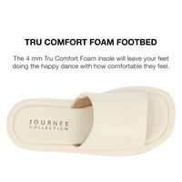 Journee Kolekcija Ženske Sandale Denrie Tru Comfort Foam Slide Flatform