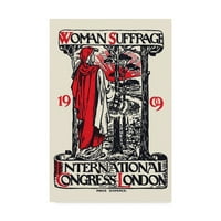 Zaštitni znak likovne umjetnosti 'Žene surađuju Međunarodni kongres London, 1909. na platnu umjetnost engleske