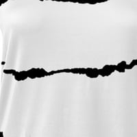 Leesechin ženske vrhove dugih rukava ženske košulje Grafička majica s dugim rukavima Ljetni ispis labavi