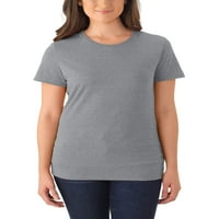Ženska meka Tri-blend kratka rukava majica sa grbom, pakovanje