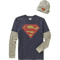 Superman muška košulja i Kapa kombinacija