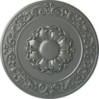 Ekena Millwork 3 4 od 2 P Sydney plafon medaljon, Ručno obojene srebro