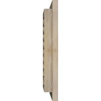 Ekena Millwork 26 W 34 H pravougaoni Zabatni otvor : grundiran, funkcionalan, gladak Borov Zabatni otvor
