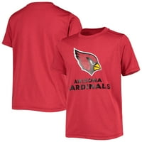 Omladina Heathered Kardinal Arizona Kardinala Logo T-Shirt