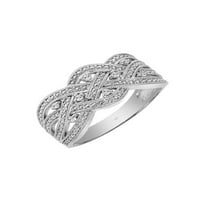 Keepsake dijamant - akcent tkani Multi - redni prsten za godišnjicu u Sterling srebru