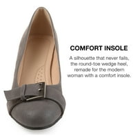 Kolekcija Journee Womens Graysn Comfort Insole Slip On Round Toe Wedge