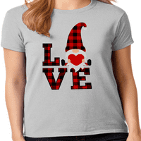 Grafički Amerika Plaid Valentinovo za odmor ljubav Ženska kolekcija grafičkih majica