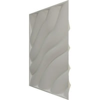 Ekena Millwork 5 8 W 5 8 H moderni talas EnduraWall dekorativni 3d zidni Panel, teksturirano metalik srebro