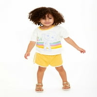 CoComelon grafička majica i šorc Set za malu djecu, 2 komada, veličine 2T-5T