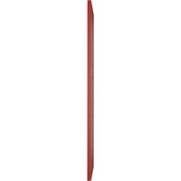Ekena Millwork 12 W 33 H True Fit PVC horizontalni slat uokviren moderni stil fiksne kapke, vatrena crvena