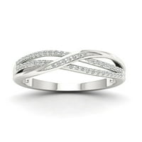 1 6ct TDW dijamant S srebra modni prsten