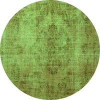 Ahgly Company Zatvorena okrugla Perzijska zelena boemska prostirke, 5 'Round