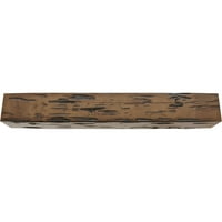 Ekena Millwork 10W 10 H 16'L 3-Sided Pecky Cypress Endurathane Fau drvena stropna greda, Premium stara