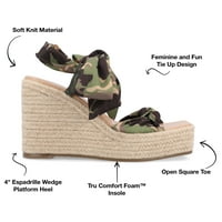 Kolekcija Journee Ženske Surria Tru Comfort Foam Espadrille Sandale Na Platformi
