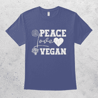 Mir Love Vegan Podudaranje Vegetarijanskih ideja za poklon Herbivore majica