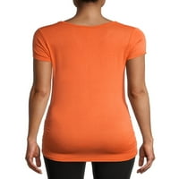 Ženska narančasta bundeva trbuh majica Halloween majica za majicu Srednja 8-10