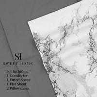 Sweet Home Kolekcija Mermerni Print Set Za Krevet U Torbi