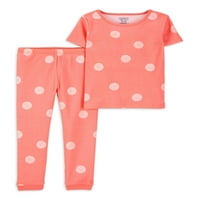 Carter's Child Of Mine djevojke 4-dijelni komplet kratkih rukava i pidžama pidžama dugih pantalona, veličine