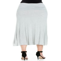Ženska udobna Odjeća Plus Size ženska udobna elastična struka plus Maxi suknja veličine