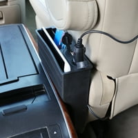 Auto pogon vozila 12v USB Organizator punjača, prostor za više veličina, Crna